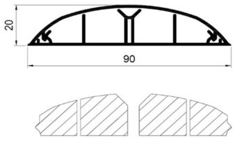 teknik-cizim-90x20-kablo-kanali